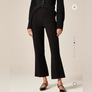 J. Crew Women’s Black Delaney Kickout Sweater Flare Pant Sz PXS NWT